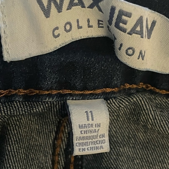 Waxed  Blue Denim Jeans in in excellent condition size 10 - Picture 7 of 9